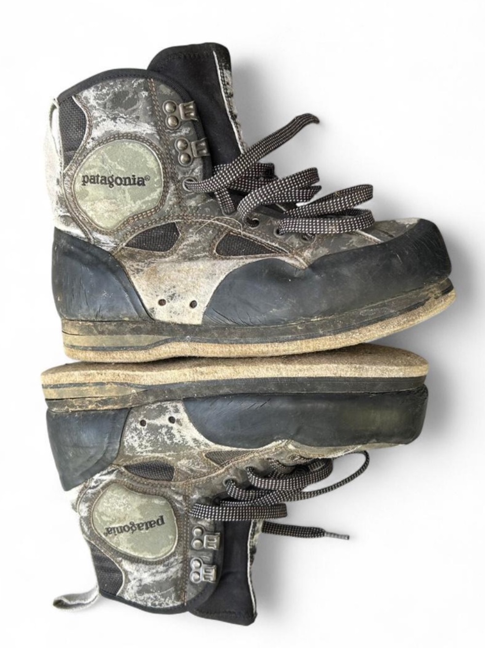 Patagonia Green and Black Camouflage Style Wading Boots - Picture 7 of 10